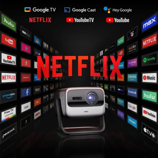 Global Version JMGO N1S Ultimate Triple Laser 4K Projector Ultra HD 3500 ANSI Google TV Netflix Beamer Cinema for Home Theater