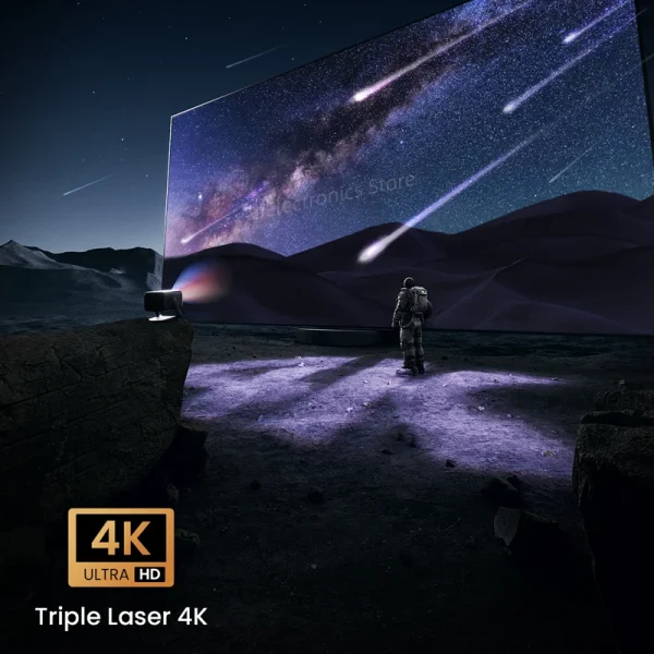 Global Version JMGO N1S Ultimate Triple Laser 4K Projector Ultra HD 3500 ANSI Google TV Netflix Beamer Cinema for Home Theater