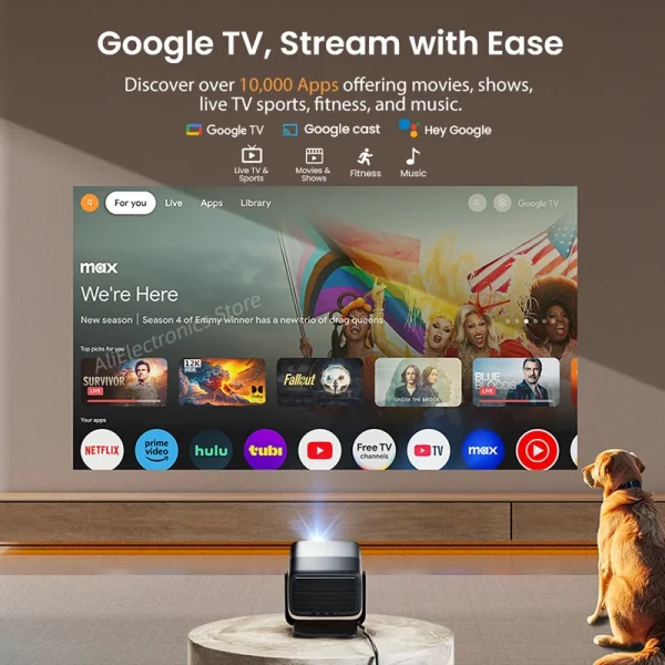 Global Version JMGO N1S Infinity Triple Laser Projector 4K UHD Netflix Google TV 3D Beamer Cinema for Home Theater